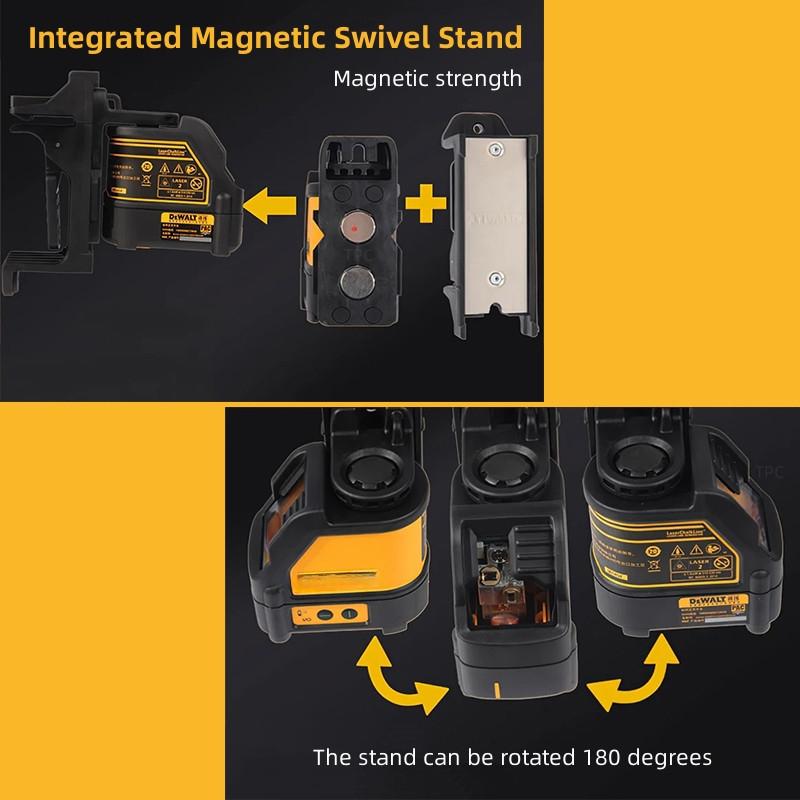 50M High Precision Green Light Laser Leveler Portable Automatic Leveling Beam Line Measurement Tool