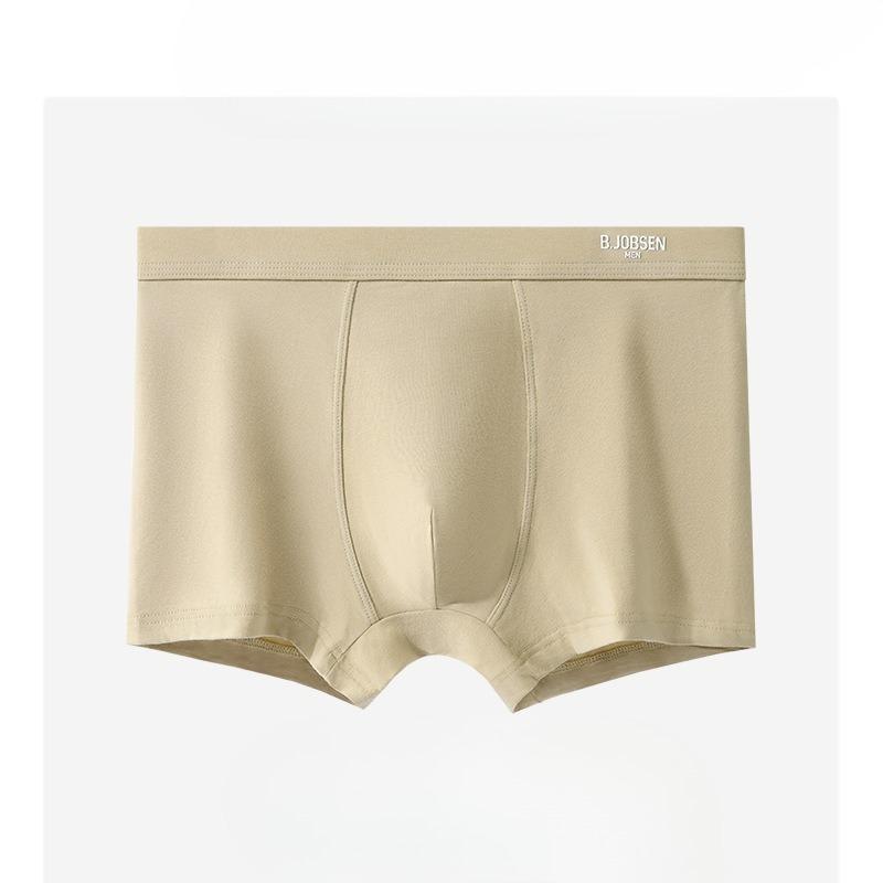 Plus Size Men's Summer Pure Cotton Class A Cotton 10A Antibacterial Breathable Mid Waist Briefs