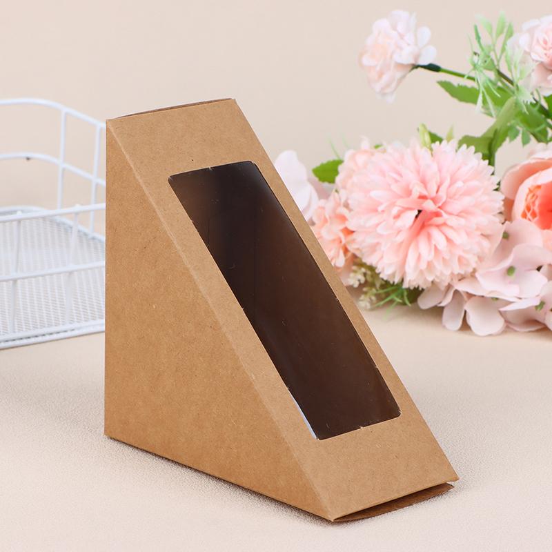 20 Stück Sandwich-Verpackungsbox Toast Backen Gebäck Verpackung Sandwich-Geschenkpapier-Boxen Papier Gebäck Brotbehälter