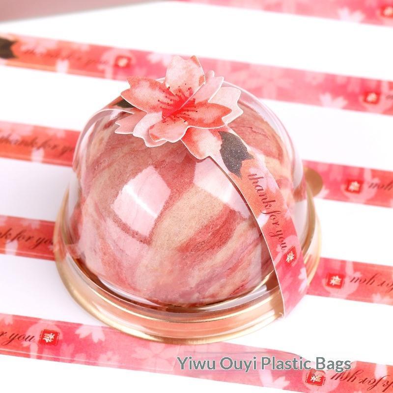 Dessert Gift Packaging Boxes 50Pcs Food Grade Plastic Egg Yolk Pastry Containers for Home Baking Gifting Party Supplies