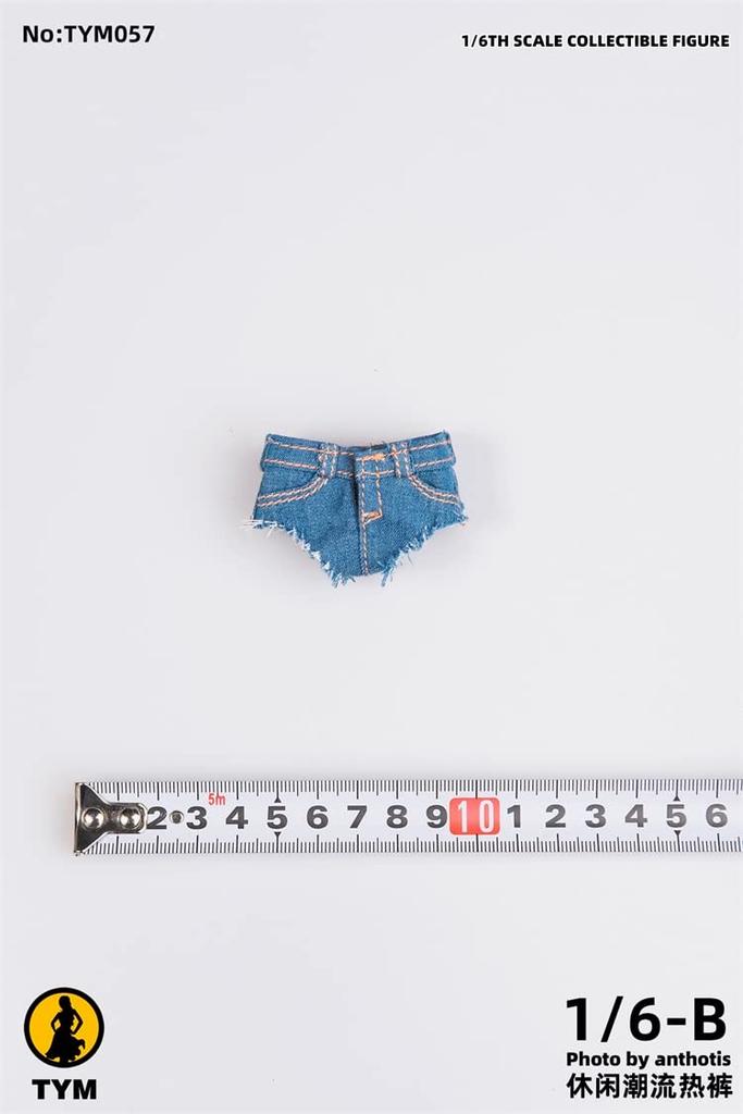 Scale Figure TYM057B Latest Sexy Beautiful Girl Denim Shorts and shoes not [TOYBARJAPAN] 1/6 (Body included)
