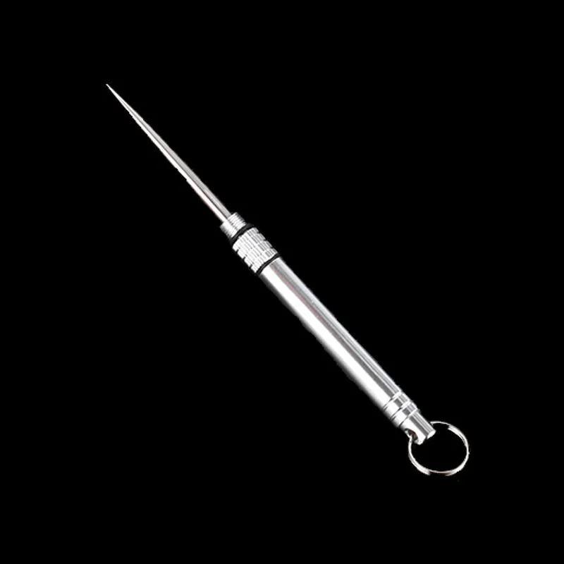 Titanium & Brass Toothpick Portable Toothpick Bottle with Fruit Fork Multifunctional Camping Tool Stronger Than Dental Floss