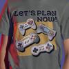 Retro Gaming Controller Shirt | Let's Play Now Gamer Tee | Funny Video Game T Shirt | Vintage Console Graphic Top | Gift for Gamers