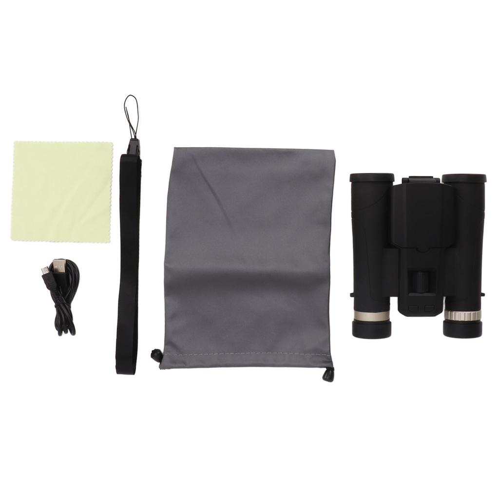 10X Binoculars Camera 2.7K 48MP USB Digital Telescope Camera 32mm Aperture Lens Video Recorder Telescope with 2.4 Inch LCD Screen