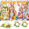 Cute Easter Bunny Wreath Exquisite Rabbit Hole Garland Ornament Home Decoration Artificial Easter Eggs Ornament Garland
