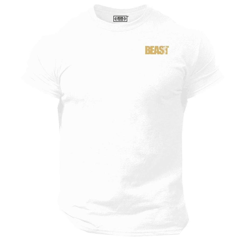 Maglietta Beast Tasca Abbigliamento Palestra Muscoli Bodybuilding Allenamento Workout Mma Top