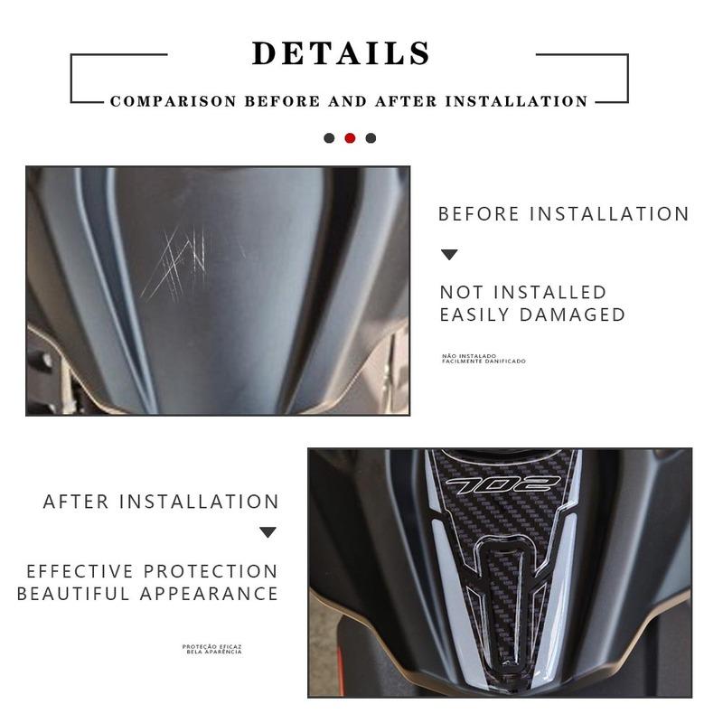 2023 TRK702 Sticker 3D Gel Epoxy Sticker Kit 3D Motorcycle front end Protection Sticker For Benelli TRK 702 TRK 702X 2023-