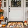VIKAMA Autumn Little Dwarf Floor Mat Thanksgiving Pumpkin Anti-Slip Indoor Door Mat Bedroom Kitchen Carpet Home Decoration