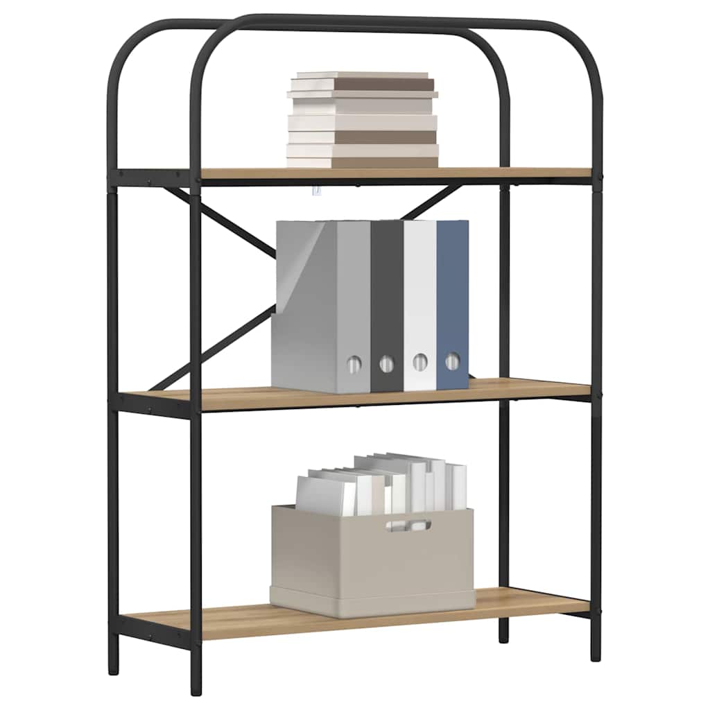 Handgefertigtes Eichen-Bücherregal 80 x 30 x 109 cm Holzwerkstoff