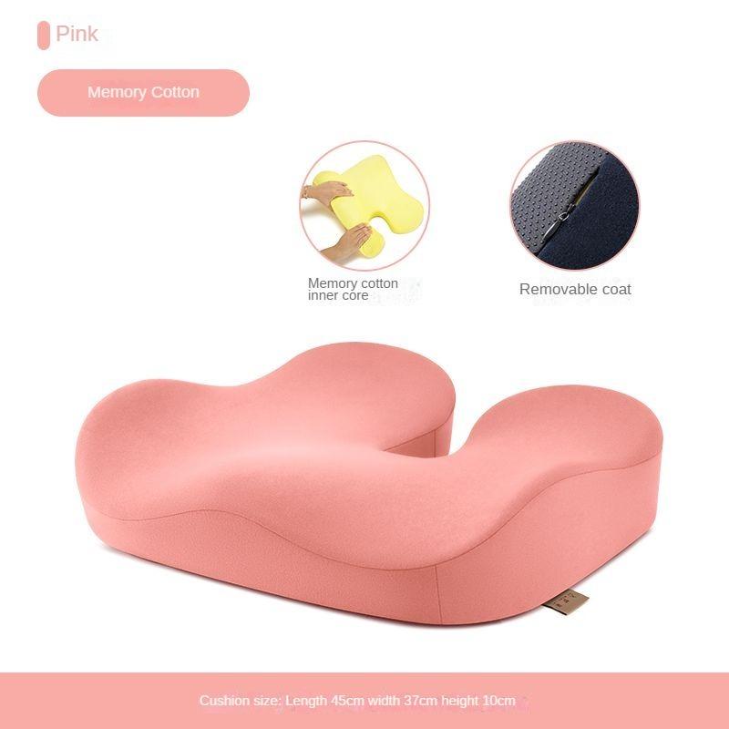 Memory Foam Chair Cushion Car Seat Support Buttock Cushion Pain Relief Orthopedic Pillow Massage Lumbar Pillow Hips Waist Pads