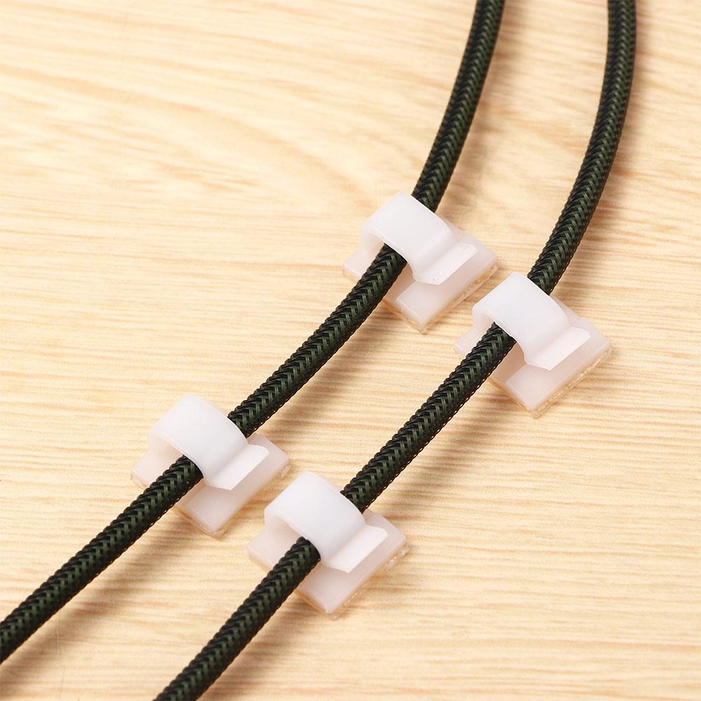 Decoration Self Adhesive Outdoor Cord Organizer Light Clamp Wire Holder Cable Clips Hooks