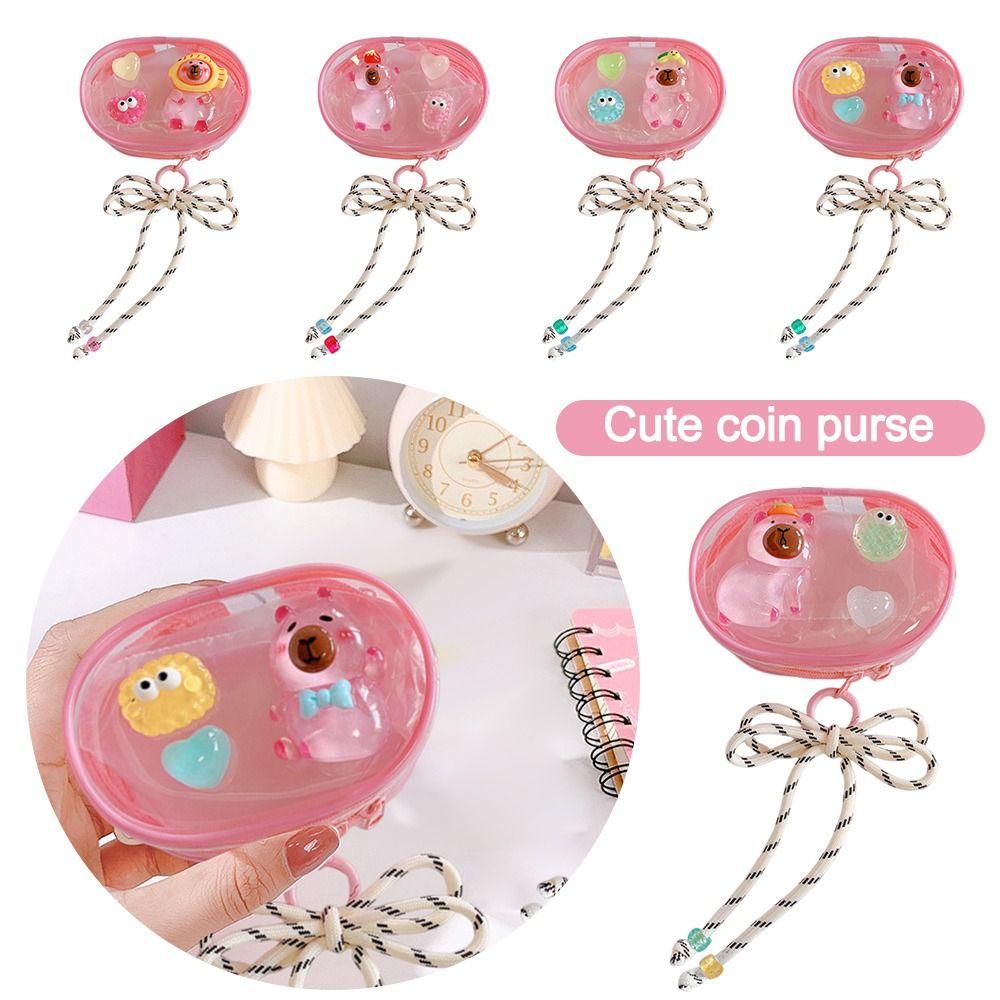 

Multifunctional Data Cable Storage Box PVC Earphone Bag New Zero Wallet