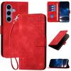 YX0080 For Samsung Galaxy S25 Case Butterfly Imprint Leather Wallet Phone Cover