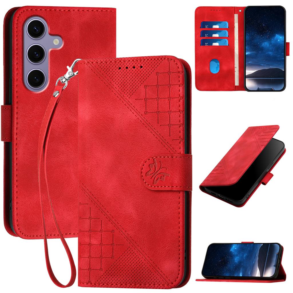 YX0080 For Samsung Galaxy S25 Case Butterfly Imprint Leather Wallet Phone Cover