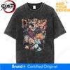 Anime The Seven Deadly Sins Meliodas Elizabeth Ban Graphic Washed T Shirt Men Casual T Shirts Vintage Cotton Tshirt Harajuku