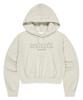 Third Logo Crop Hoodie Oatmeal(Mg2Effm433A)