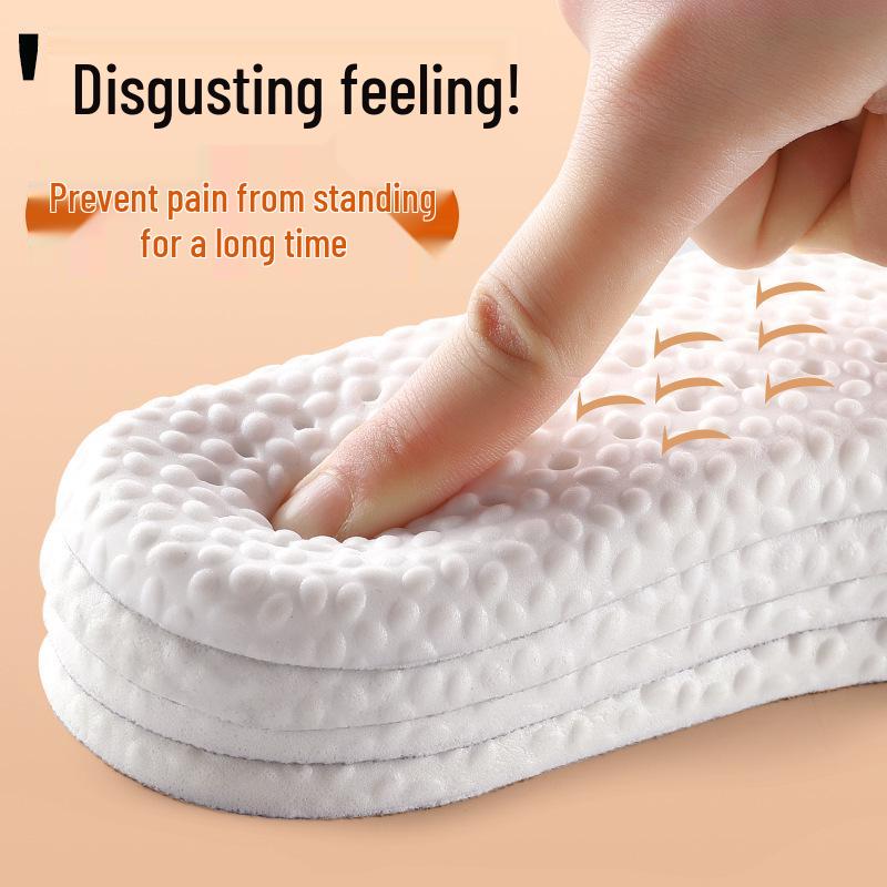 Comfortable, Lightweight, Breathable Sports Insoles: Minimalist PU Latex for Men & Women - Ideal for Extended Standing.