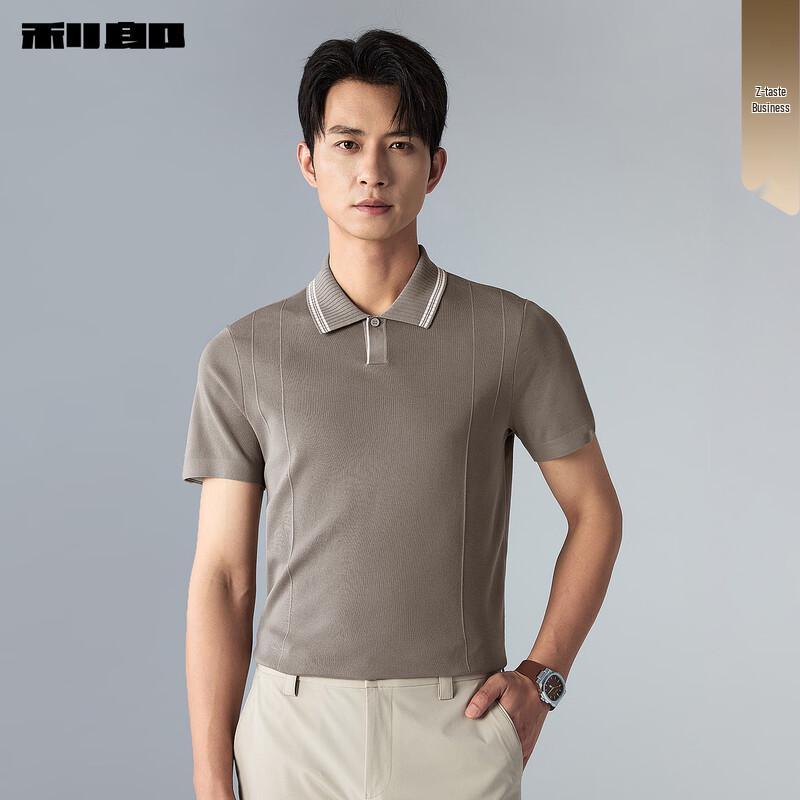 

Lilang Men s Knit Short-Sleeve Polo Shirt 185/96A