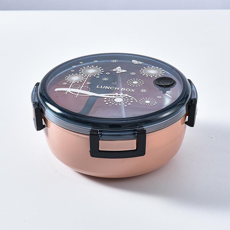 

Портативный ланч-бокс для девочек, круглый герметичный контейнер для приготовления в микроволновой печи, коробка для бенто, школьный офис, женские контейнеры для еды для девочек, контейнеры для закусок, фруктовый салат