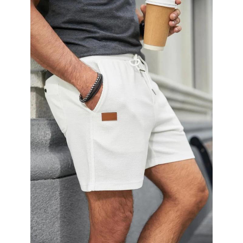 Summer Men's Solid Color Outdoors Sport Shorts Breathable Loose Fitness Training Short Pants Men's Sweatpants