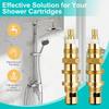 2Pcs Metal Faucet Cartridge Ceramic Disc Valves Cartridge for 910-030 Bathroom Shower Valves Faucet Cartridge Enduring