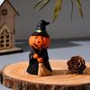 3Pcs/Set Resin Pumpkin Wizard Statue Craft Ghost Festival Mini Devil Pumpkin Figurine Exquisite Durable