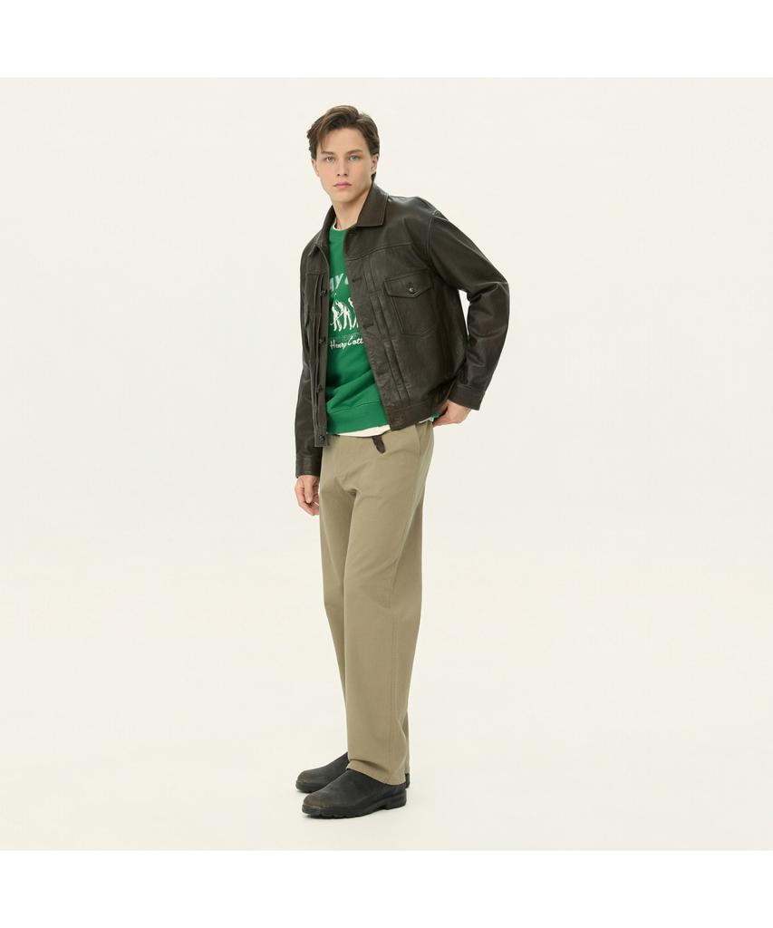 Henry Cottons Vegetable Leather Trucker Jacket Ahudm26301Khx