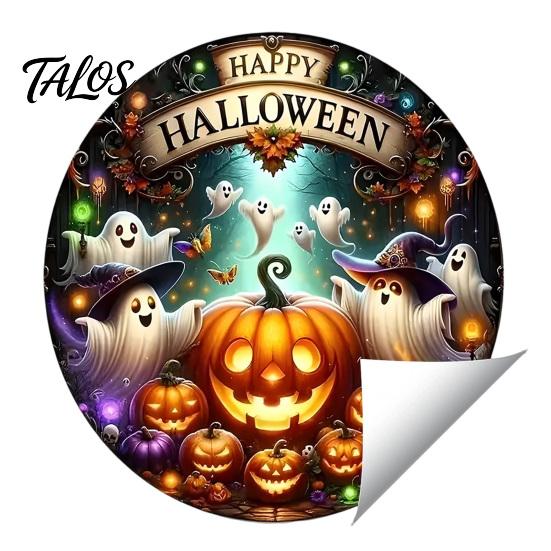 Peel And Stick Toilet Decorations Happy Halloween Sticker, Pumpkin Ghost Lid Decorative Stickers for Home Waterproof Decal Bathroom Party Decoration