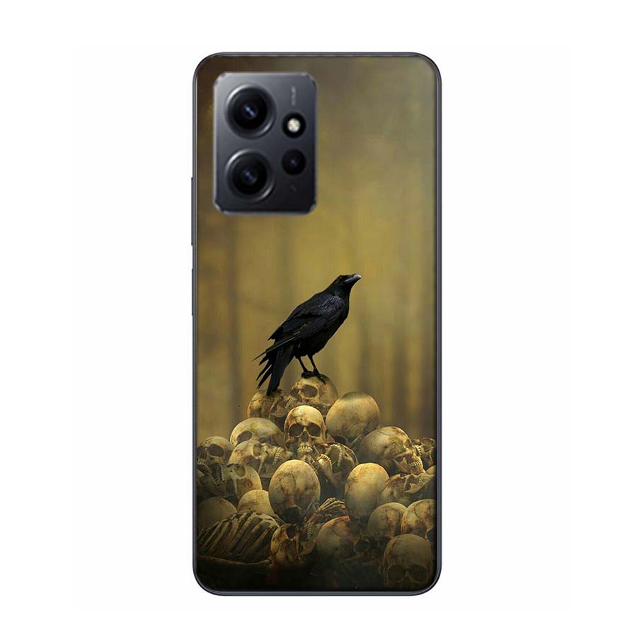 Raven Dark Crow Phone Case For Redmi Note 14 15 Pro 5G 13 12 Pro Plus 11 11T 11E 11S 10 Pro 10S 9 9S Cover Cell Clear TPU Capa C