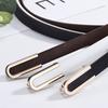Women'S Belt U-Shaped Snap Buckle Simple Thin Belt Women'S Decoration With Suit Pants With Wind