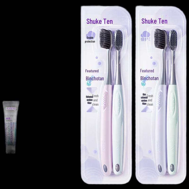 Shuke Carbon Silk Toothbrush (4-Pack)