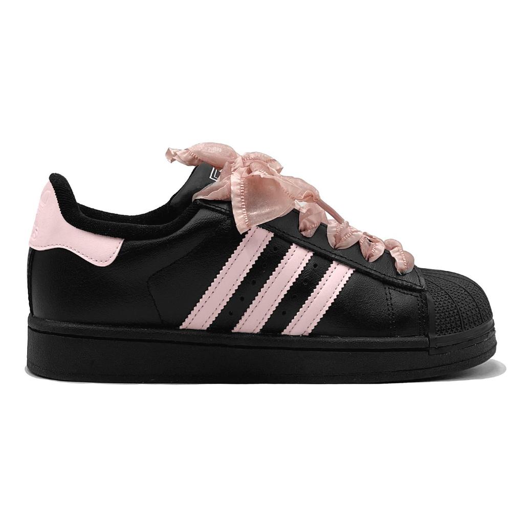 adidas Originals Superstar 2 Pantofi de Skateboard cu Top Jos Unisex Roz Negru JI0079(TeamS2-S-BOX)