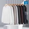 Men's Unisex Solid Color Round Neck Sweatshirt - Loose Fit, Long Sleeve With Ribbed Cuffs
