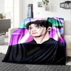 1Pc Cha Eun-woo Print Blanket Soft Comfortable Polyester Throw All Seasons Use Bedroom Office Outdoor Christmas Gift Choice Portrait Photo Print Print
