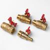 1 Piece Air Compressor Water Gas Oil Shut Off Valve Butterfly Stem Brass Ball Valve 1/4" 3/8" 1/2" Bsp Threaded Male To Female