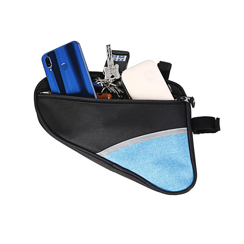 Waterproof Triangle Front Bike Bag Compatible With Mountain And Road Bikes Handlebar Mounted Anti-Splash Cycling Storage