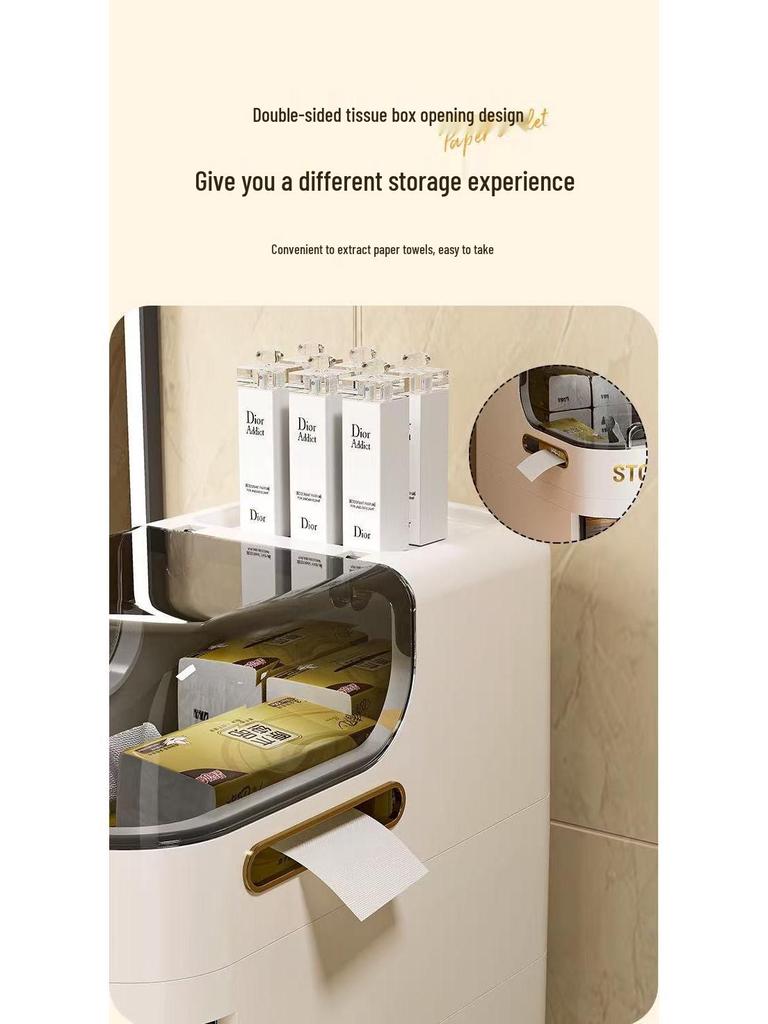 Upgraded 18CM Narrow Gap Side Cabinet for Living Room, Bathroom, or Toilet Storage.