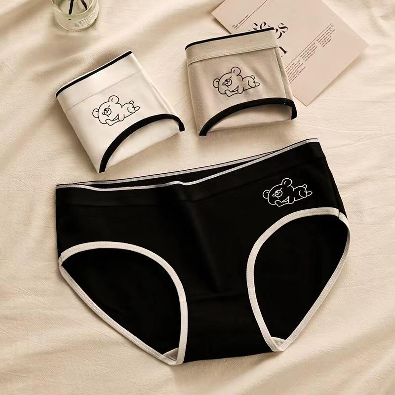 Soft Briefs Comfortable Sexy Mid-rise Lingerie for Ladies Sports Panty Women Underwears Intimate Underwear Women's Panties