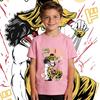 One Piece Usopp Anime Print Boys Girls Cotton T Shirt Casual Short Sleeve Kids Summer Top Soft Breathable Daily Wear