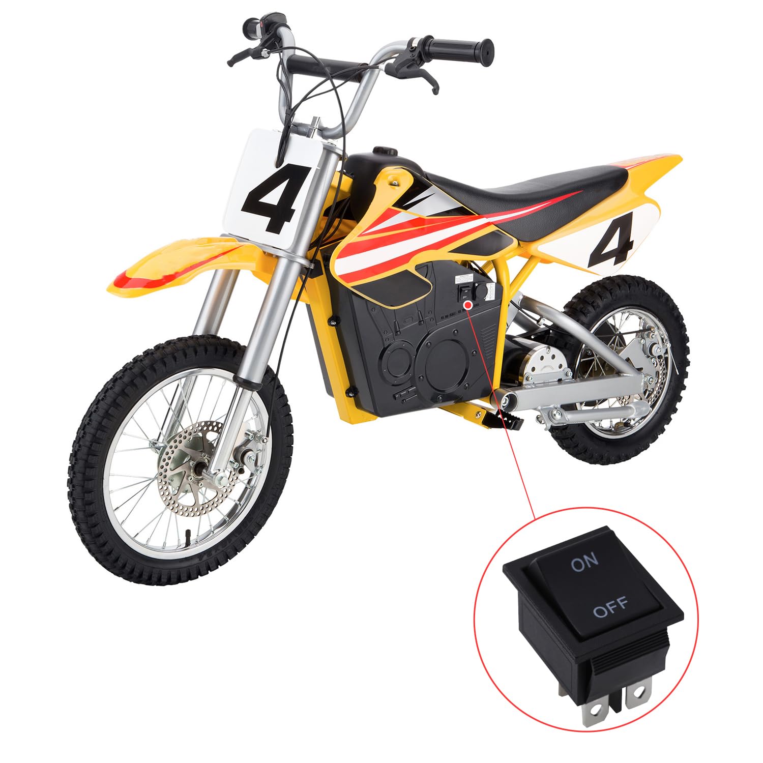 KAMIER Вкл Выкл Перезапуск Переключатель Питания для Razor MX650 MX500 SX500 Mcgrath Мотокроссовый Мотоцикл Грязевой Квадроцикл 4-колесный ATV Pocket Mod EcoSmart Metro Электросамокат Выкл