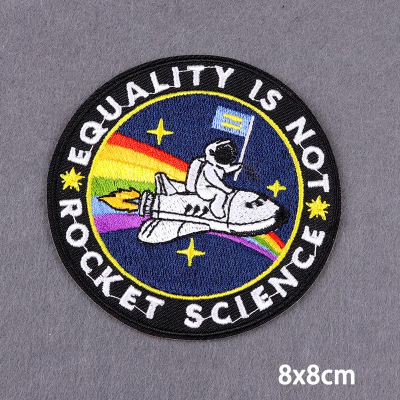 Outdoors Adventure Iron On Patches Sunrise Or Sunset Landscape Embroidery Patches For Clothes, Jeans, Jackets And Backpacks