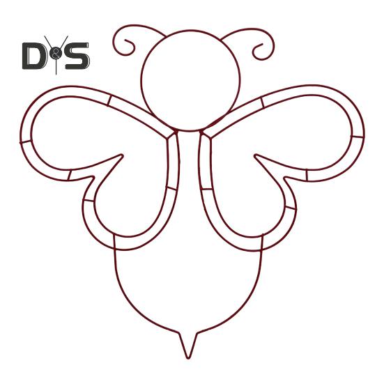 

Рамка для венка в виде пчелиного улья, металлическая проволочная форма в форме пчелы, проволочная рамка для венка, цветы, ленты, венок своими руками, домашний декор A 1pc