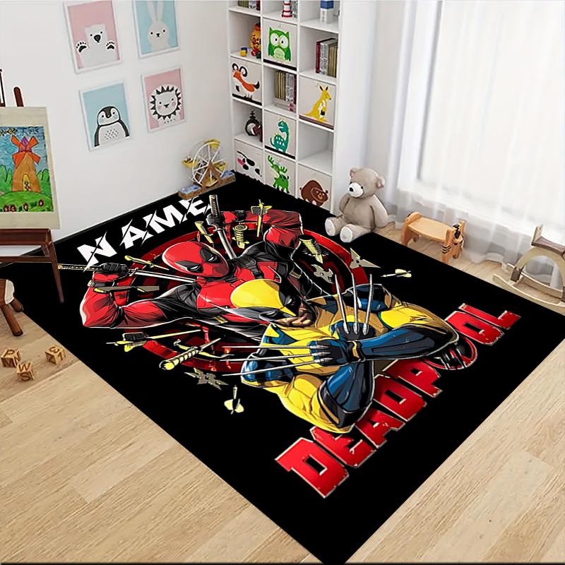 Custom Name "Spider-Man: City Hero" Carpet Rug Customizable Soft Washable Anti-Slip Home Living Room Sofa Mats Personalized Rug. 0909141
