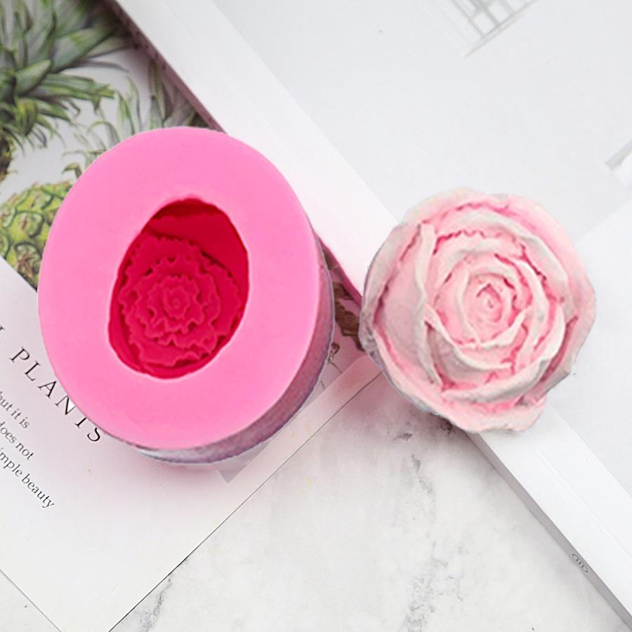 

Силіконова форма для свічки-троянди для ароматичних свічок, гіпсової прикраси, мила та прикраси торта