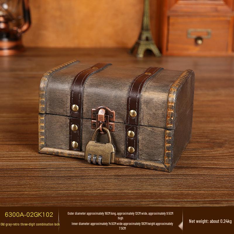Personalized Retro Wooden Jewelry Box for Necklaces and Earrings - Decorative Storage and Gift Packaging