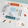 English Word Spelling Cubes Game Set Flash Cards Educational Toy for Kids Early Learning Classroom or Family Fun