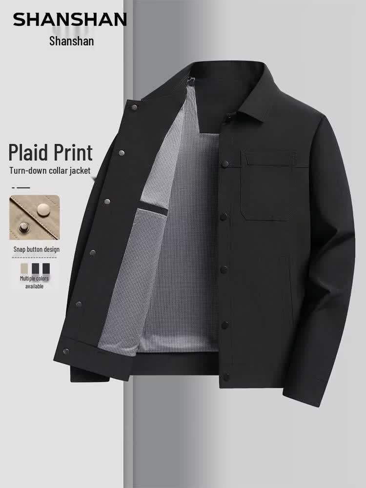 SHANSHAN Men's Business Casual Lapel Jacket