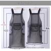 Waterproof Oil-Proof Semi-Transparent TPU Cooking Apron for Adults - Soft Leather, Hand Wiping, and Extended Coverage for Dishwashing.