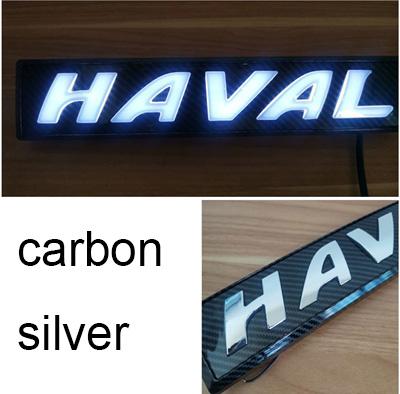 for haval h6 dargo f7 m6 h9 jolion car front logo led light great wall gwm grill coupe h6s 2023 2022 2024-2012 2018 22.8cm in length