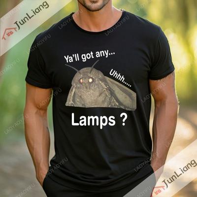 Do You Have A Desk Lamp Moth Funny Meme Tshirt Street Fashion Trend Shortsleeved Roundneck Menswomens Retro Tshirt